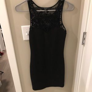 Black lace dress